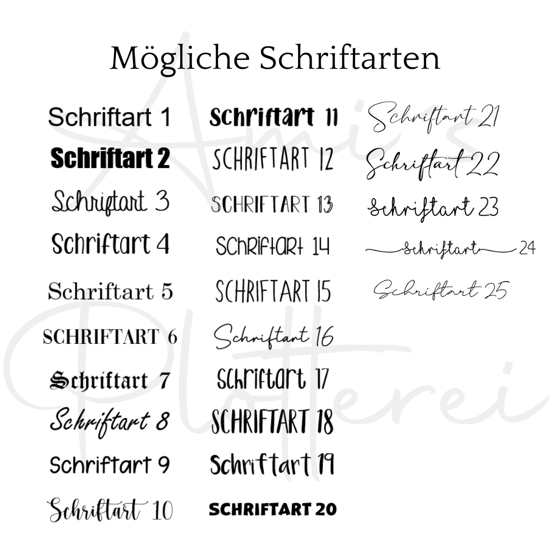 Bügelbild personalisiert mit Wunschtext