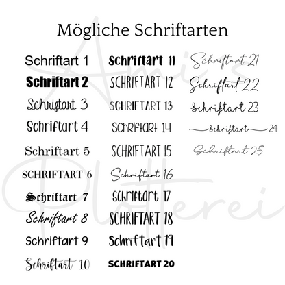 Bügelbild personalisiert mit Wunschtext
