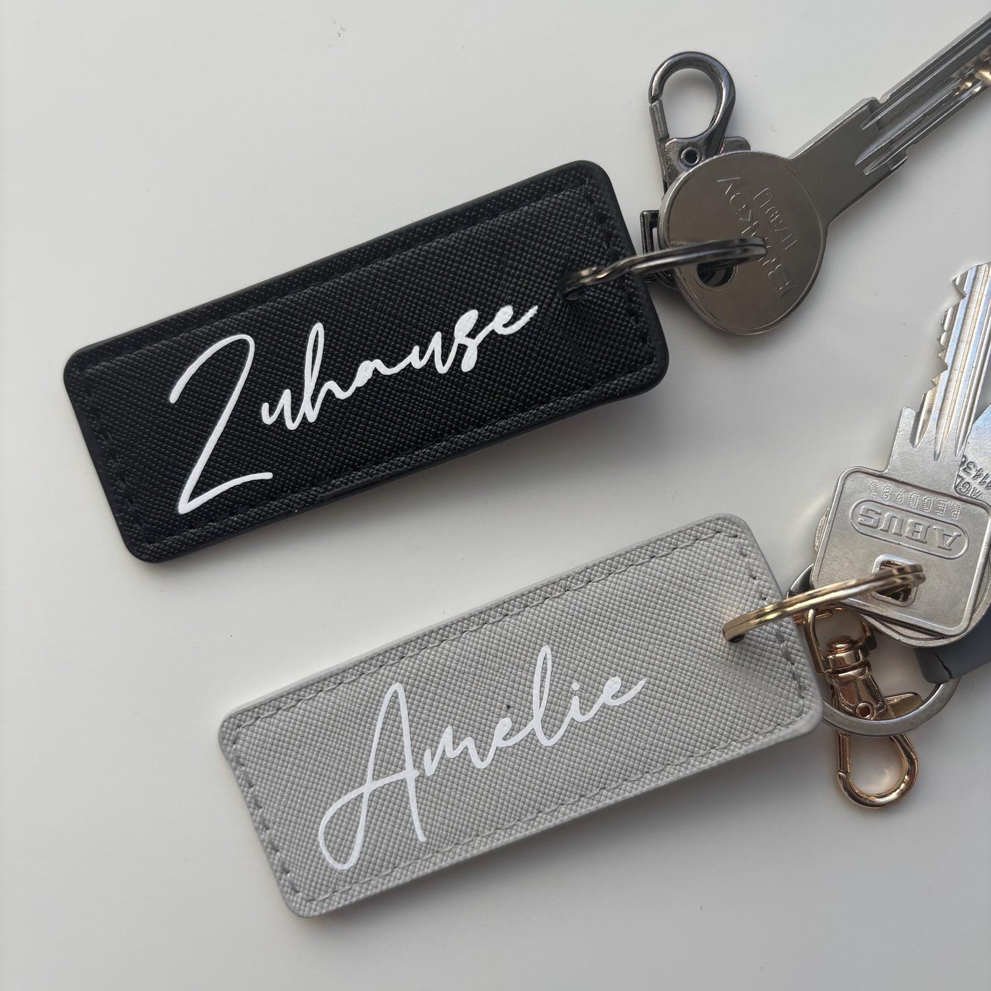 Schlüsselanhänger personalisiert mit Wunschtext