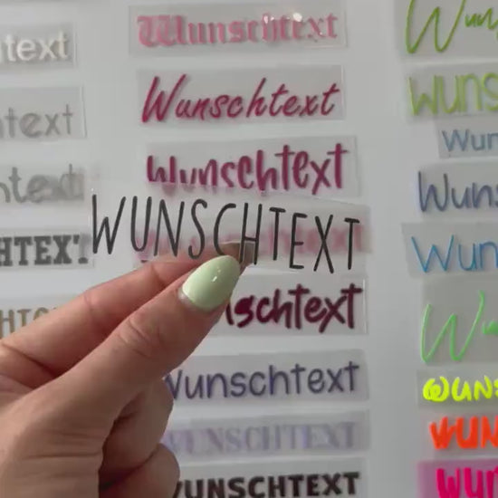 Bügelbild personalisiert mit Wunschtext | Name zum Aufbügeln | Textil Aufkleber DIY | Flexfolie Wunschname Geschenkidee